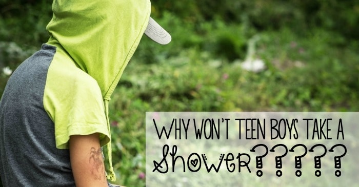 why won't teen boys take a shower fb