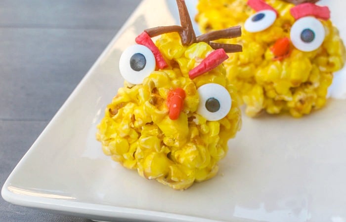 easy popcorn ball angry birds recipe feature