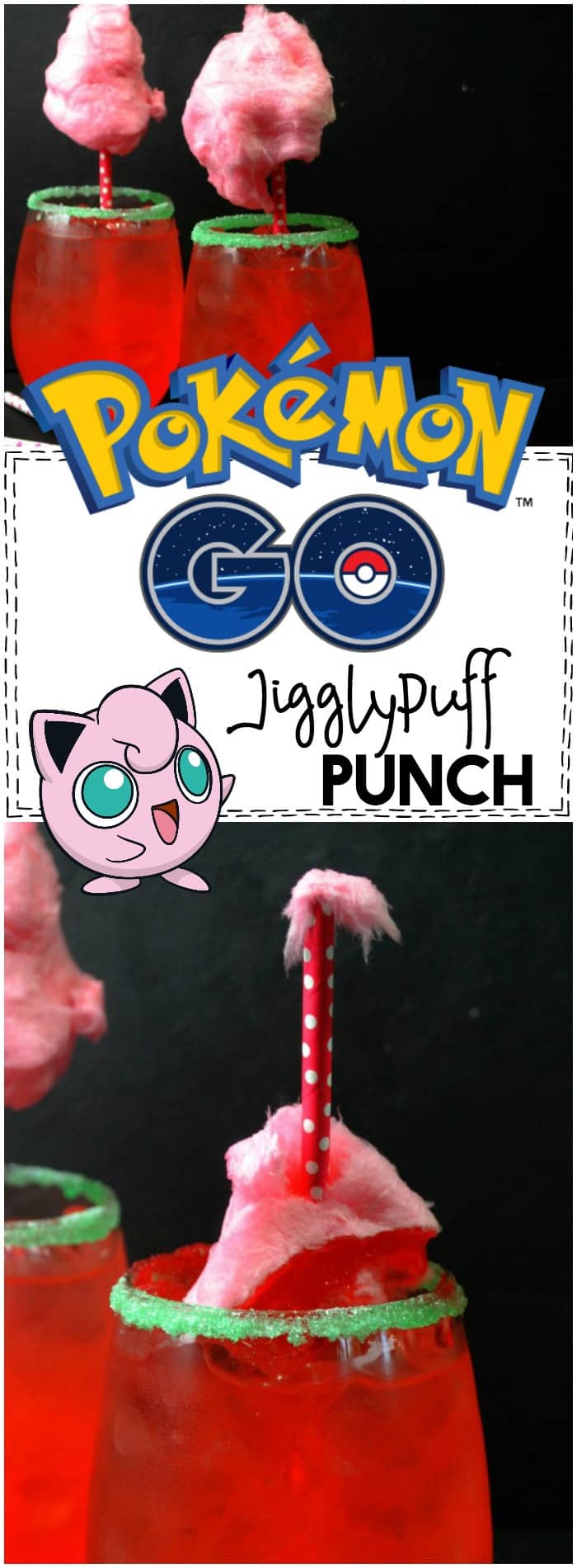 Oh, the kids are JUST going to love this Jigglypuff punch inspired by Pokemon GO! LOL!