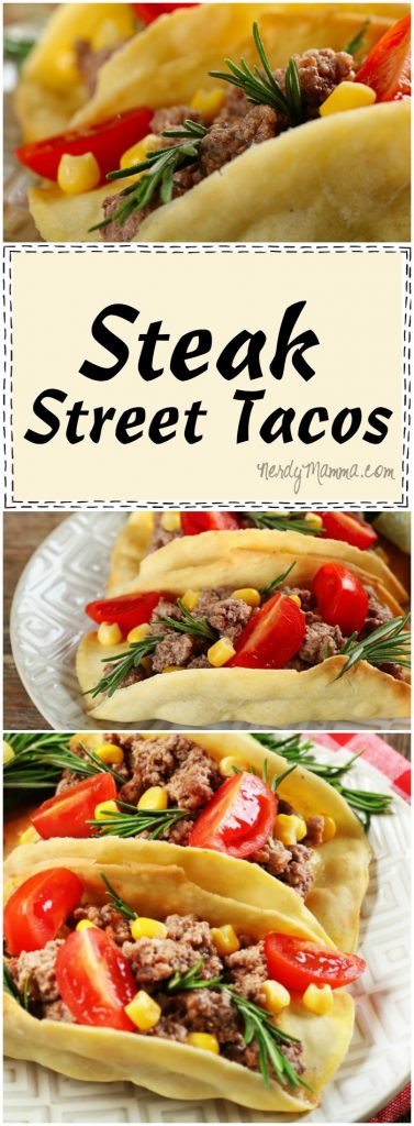 Oh, this recipe for Steak Street Tacos is so easy--I love all the rich flavors, though. I can't wait to make them myself!