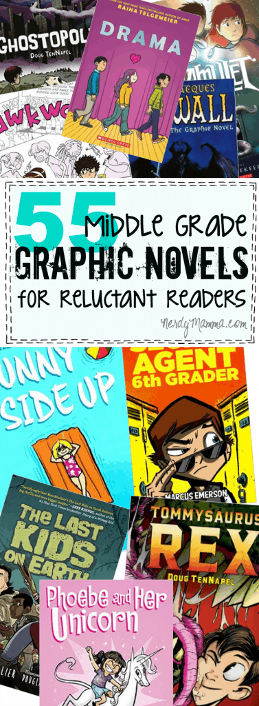 Oooh! These Middle Grade Graphic Novels are just what I need to get my Middle Schooler reading again...he's going to love these!