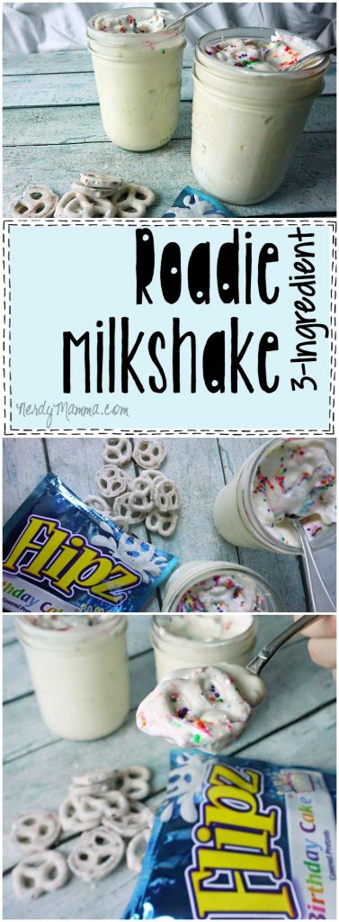 This 3-Ingredient Roadie Milkshake is GENIUS! I love it!
