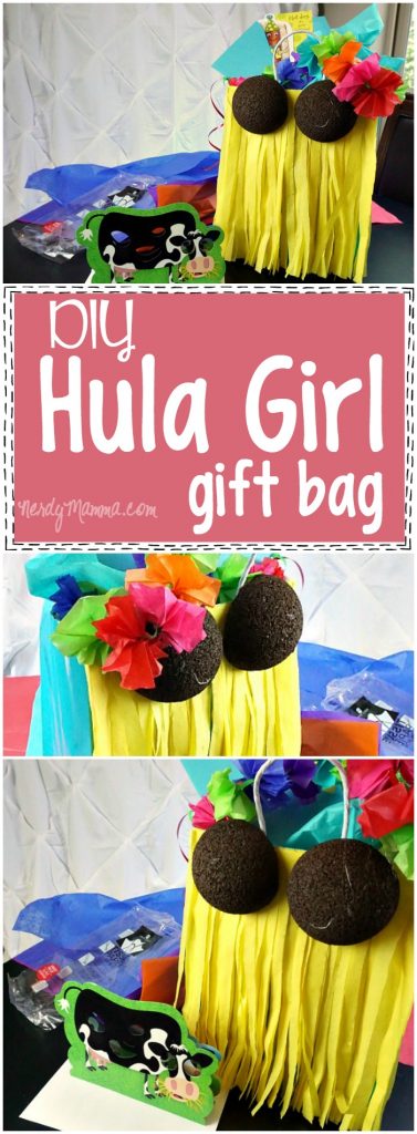 This tutorial for a DIY Hula Girl Gift Bag is so EASY and cute...I have to make this.