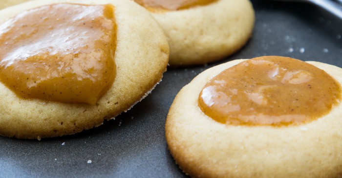 gluten-free and vegan caramel cookies fb