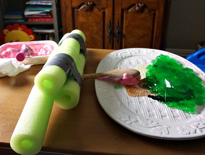 easy simple machine for kids to make from pool noodles