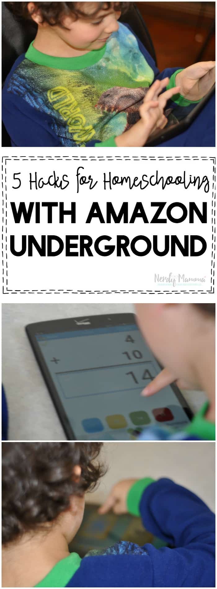 These 5 hacks for homeschooling with Amazon Underground have seriously changed the way that I homeschool! If your kids love technology, you need this!