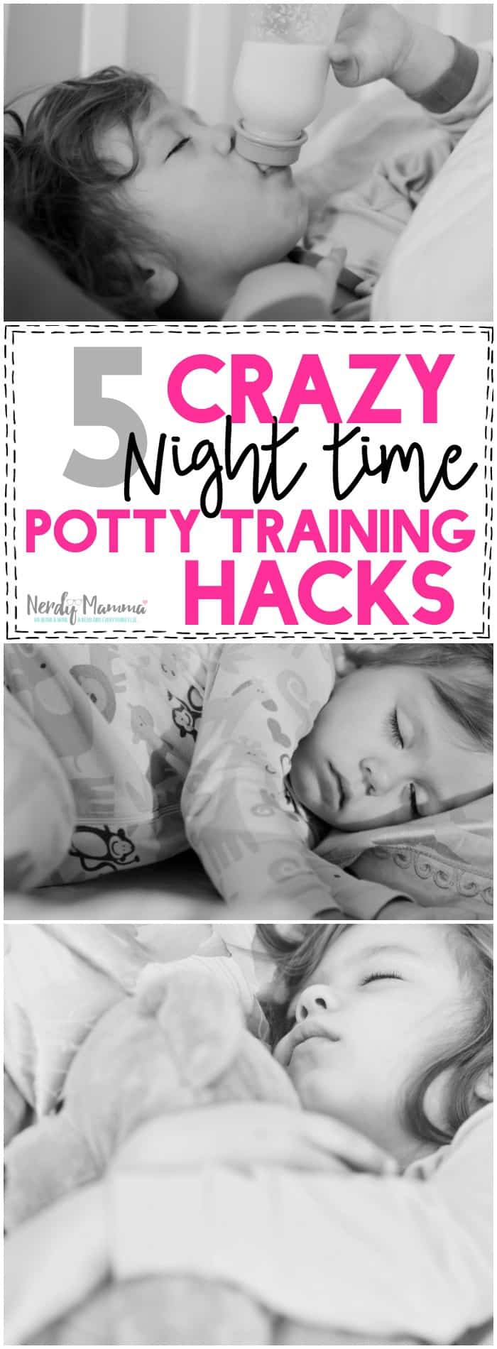Oh man! This mom totally wins the Ms. Potty Training Mom of the Year Award! Two at once! I can't believe she doesn't have more than these 5 crazy nighttime potty training hacks! LOL!