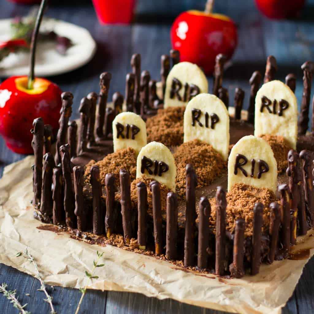 This is the perfect recipe for the kids' halloween parties at school! Simple, allergy-friendly, gluten-free...everything yummy. I love this Graveyard Cakemix Brownie recipe. So awesome!