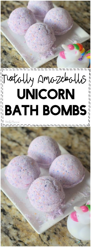 Totally Amazeballs Unicorn Bath Bombs - Nerdy Mamma