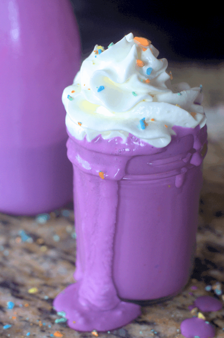 I won't even argue about it--my kids love unicorn food and this is the pinnacle of summer awesomeness that has a horn and runs on golden hooves. Seriously, let's all enjoy a moment for a Dairy Free Unicorn Milkshake. You know you want to. #nerdymammablog #unicorn #unicornmilkshake #unicornfood #sillyfood #funfood #funfoodforkids #unicornfoodforkids #kidfood #kid #unicornparty #partyfood #unicornpartyfood #party #partysnacks #afterpartysnacks #funfoodforkids #unicornrecipe