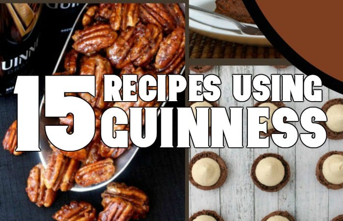 These recipes using Guinness Stout will be so much for for St. Patrick's! #guinness #stpatrick #irish #recipe #recipes