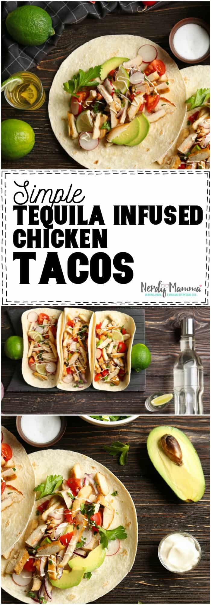 This is the simplest tequila-infused chicken tacos recipe. I love it! #taco #recipe #chickentaco #easy #tequila #tequilataco #yummy #meal #tasty #food