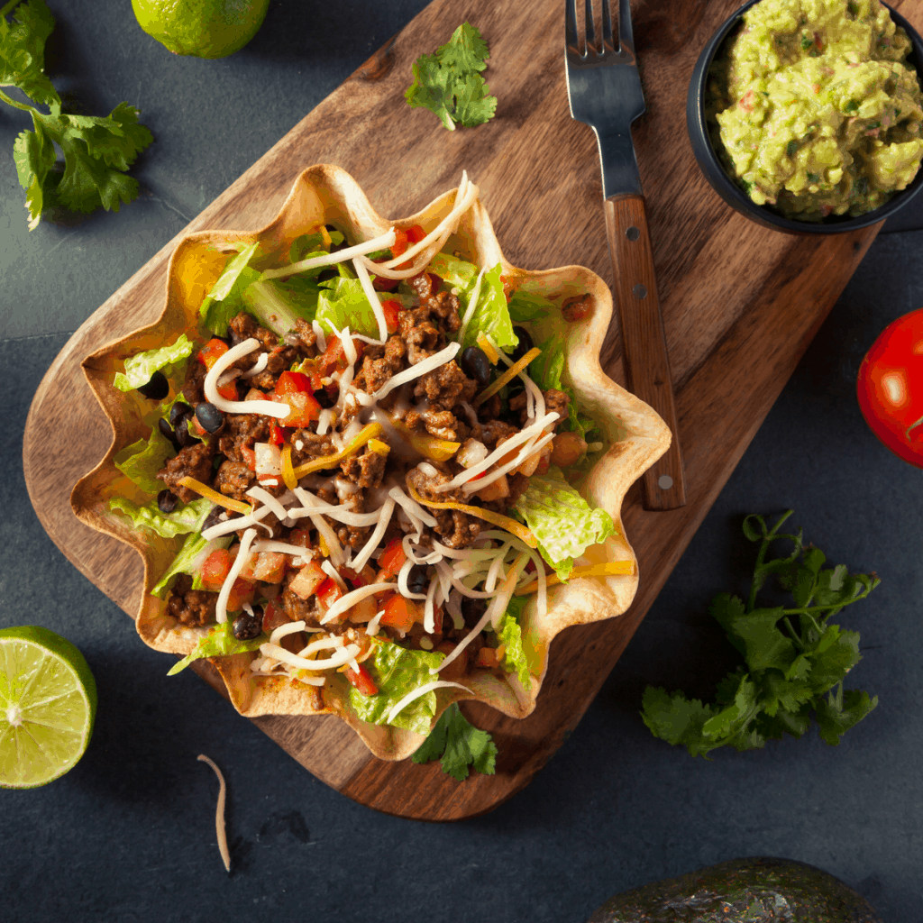 Wow. This is the taco salad of my dreams. Simple, easy and delicious. I can't wait! #taco #tacosalad #texmex #mexican #tasty #recipe #yum