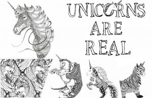 11 Free Printable Unicorn Coloring Pages for Adults - Nerdy Mamma