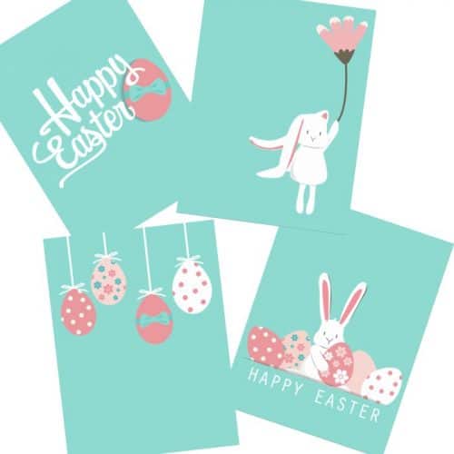6 Free Printable Easter Wall Art Posters - Nerdy Mamma