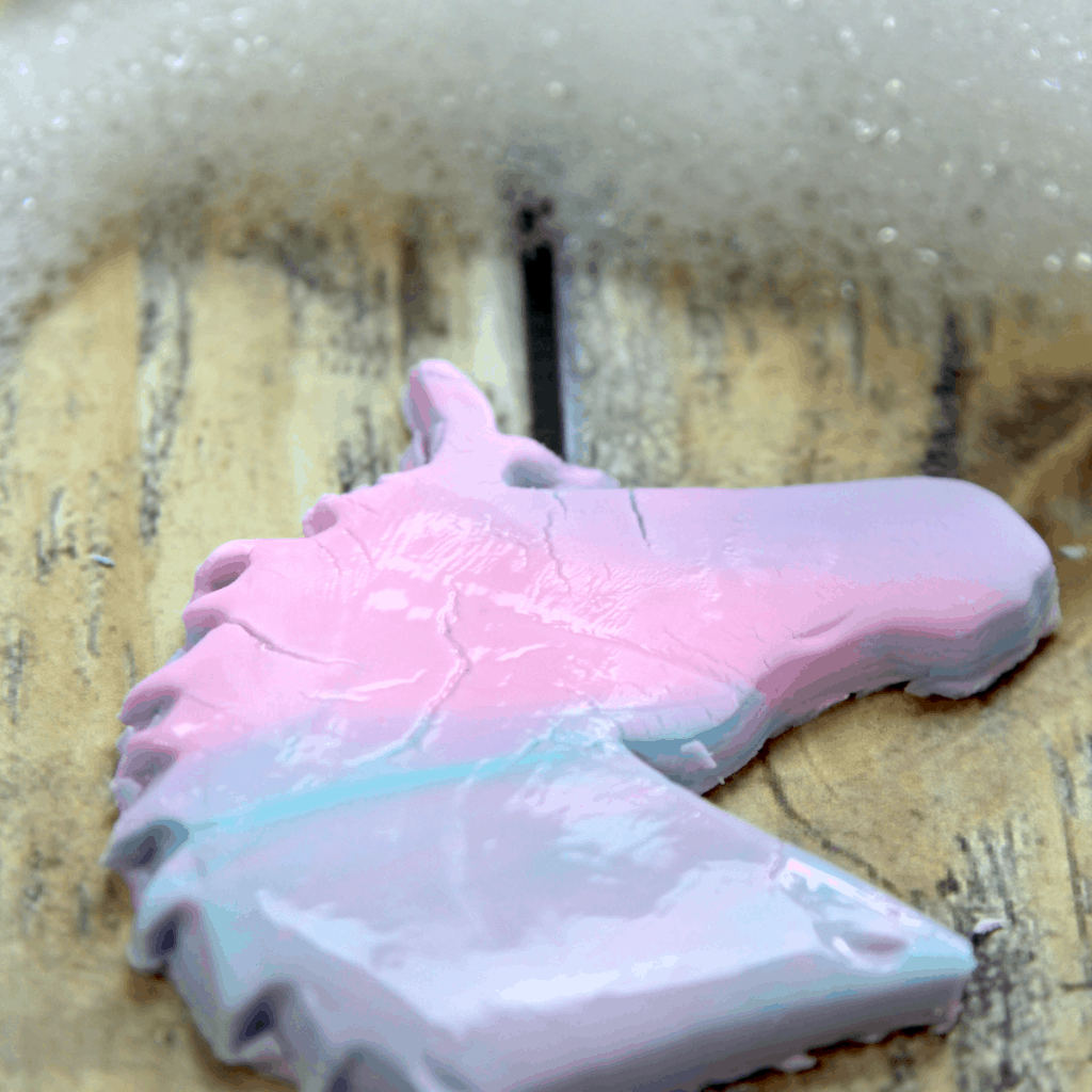 So, I did a thing. I was messing around with the idea of making playdough and being like super simple on my ingredients and then this happened: DIY Unicorn Bubble Bars. I mean, total accident, but dude, this was so much fun to make and way cooler than regular play dough-making because it's USEFUL. #unicorn #bubblebar #bathtub #soap #diy #howto #craft