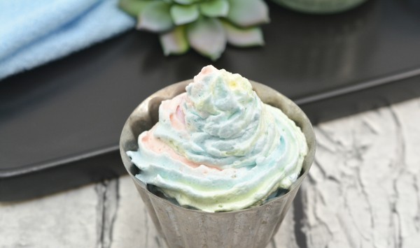 Look, us ladies gotta shave our legs--and using shaving cream is so boring. So much more fun to make some DIY Unicorn Body Butter and then slather it on. Then, your skin feels amazing, you've shaved your legs, and you're magically delicious smelling. Win-Win-Win. #nerdymammablog #unicorn #bodybutter #shavingcream #diy #diybodybutter #diycream #shower #showercream
