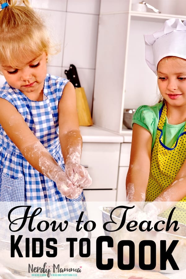 It's a dream of mine to one day walk into a kitchen where my two daughters are cooking--fending for themselves. That way I don't have to. This is my plan for How to Teach Your Kids To Cook based on how my mom taught me. Let's do this. #nerdymammablog #teachkidstocook