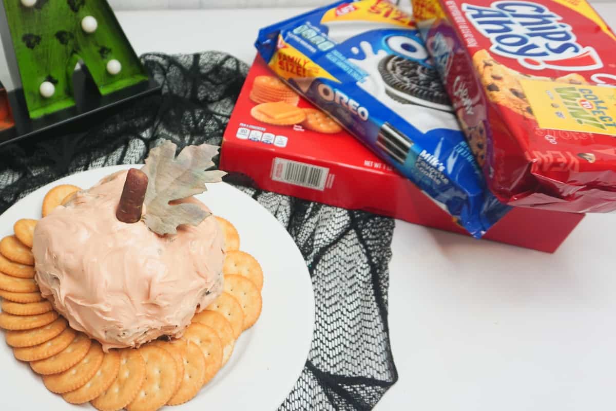 #ad Snacks, meet your new fall best friend, the OREO Cheesecake Ball Pumpkin. It's the only dessert dip you'll need for Halloween and Thanksgiving. Because it's awesome. #CollectToWin #IC #nerdymammablog #OREO