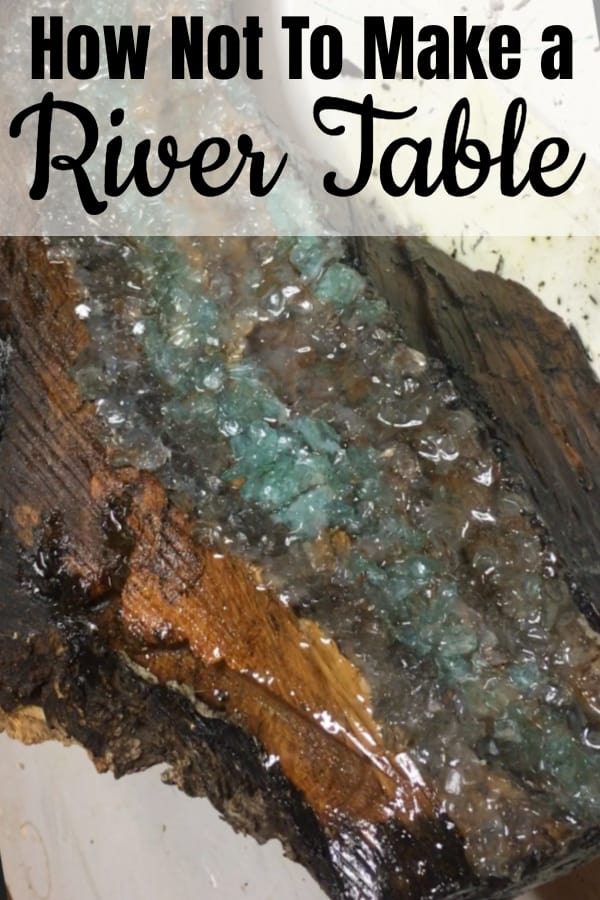 Sometimes things don't work out as well as you'd planned. This DIY project was just that. Nothing went the way I thought it would. But now I know how not to make a faux agate/geode river table. Lesson learned. #nerdymammablog #rivertable #diy