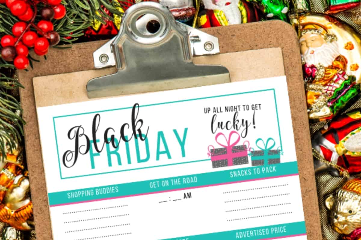 I look forward every year to planning out a great big Black Friday shopping spree. But I always feel so disorganized. NO MORE! I have this Free Printable Black Friday Planner and now I have an EPIC Way to Organize This Years Shopping Spree! #nerdymammablog #blackfriday 