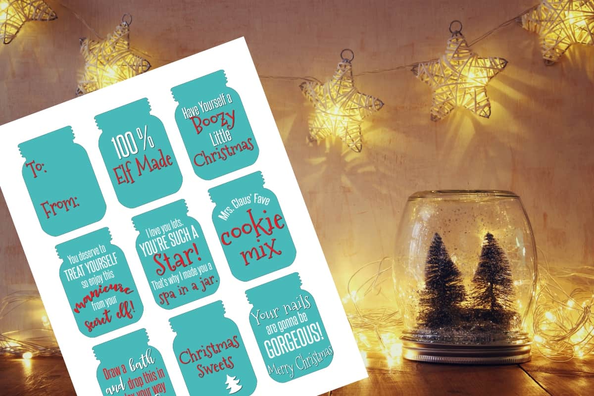 I needed some gift tags to go with some gifts I was making...since the gifts were in mason jars, well, I needed Mason Jar Gift Tags. And I've made them Free Printable Mason Jar Gift Tags so everyone can print a few! #nerdymammablog #masonjar #freeprintable