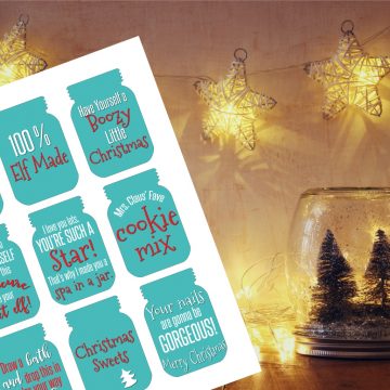 Free Printable Mason Jar Gift Tags - Nerdy Mamma