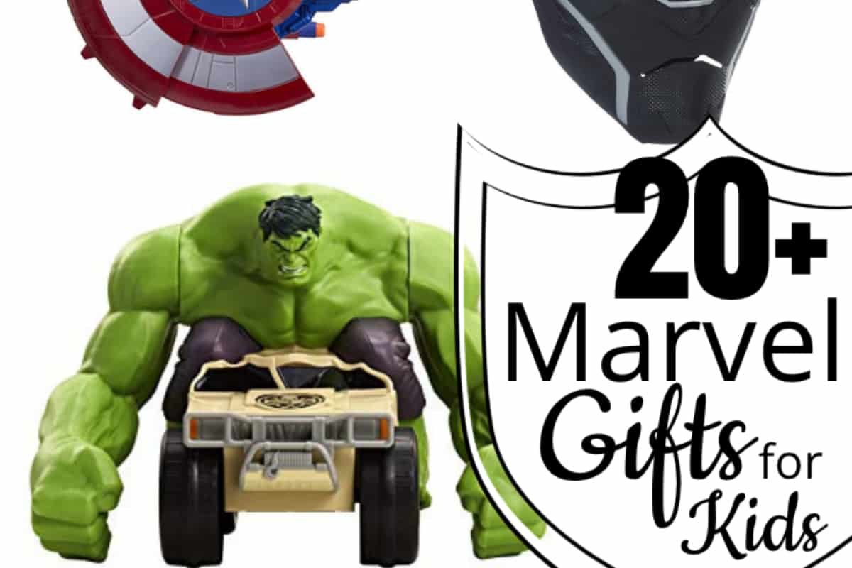 It doesn't matter if your kid is obsessed with the Guardians of the Galaxy or Captain America, Spiderman or Black Panther, these 20+ Marvel Gifts for Kids will knock their socks off. #nerdymammablog #giftguide #marvel