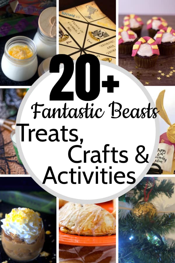 These 20 Simple Fantastic Beasts Treats & Crafts & Activities are the absolutely most perfect ideas for a Fantastic Beasts Party! Newt Scamander-approved. #nerdymammablog #fantasticbeasts