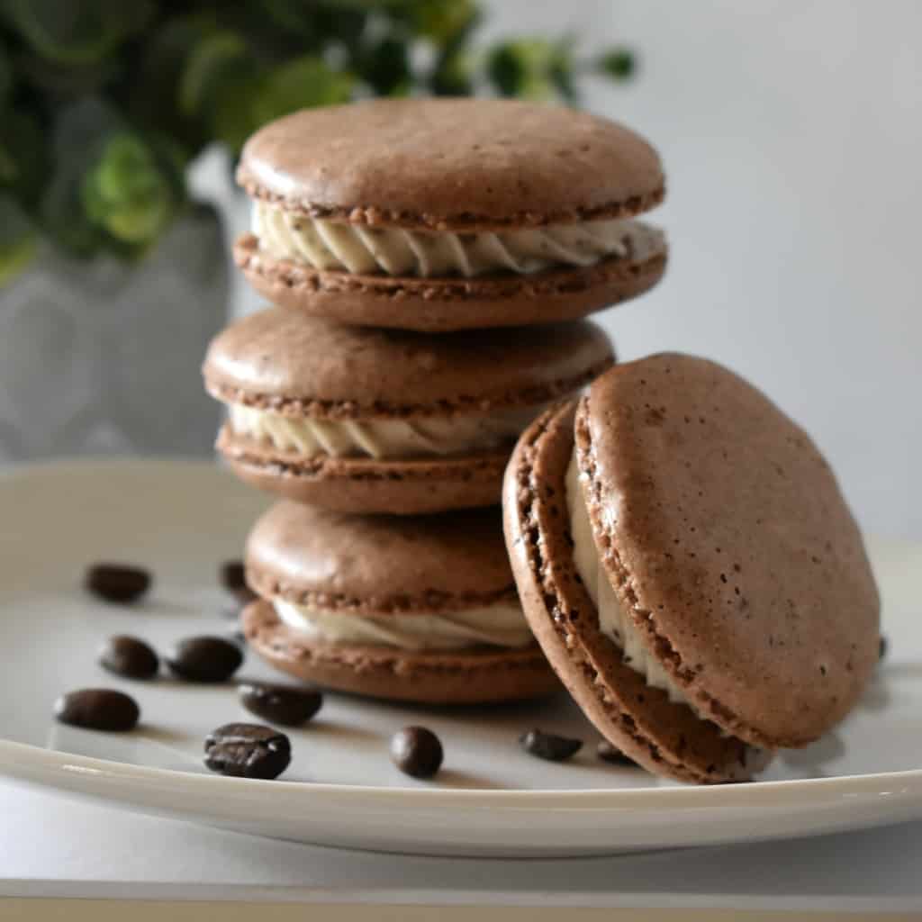 So, I decided to take a plunge and try this amazing recipe from a friend for Chocolate Espresso Macarons. I was not disappointed. So amazing. #nerdymammablog #frenchmacaron
