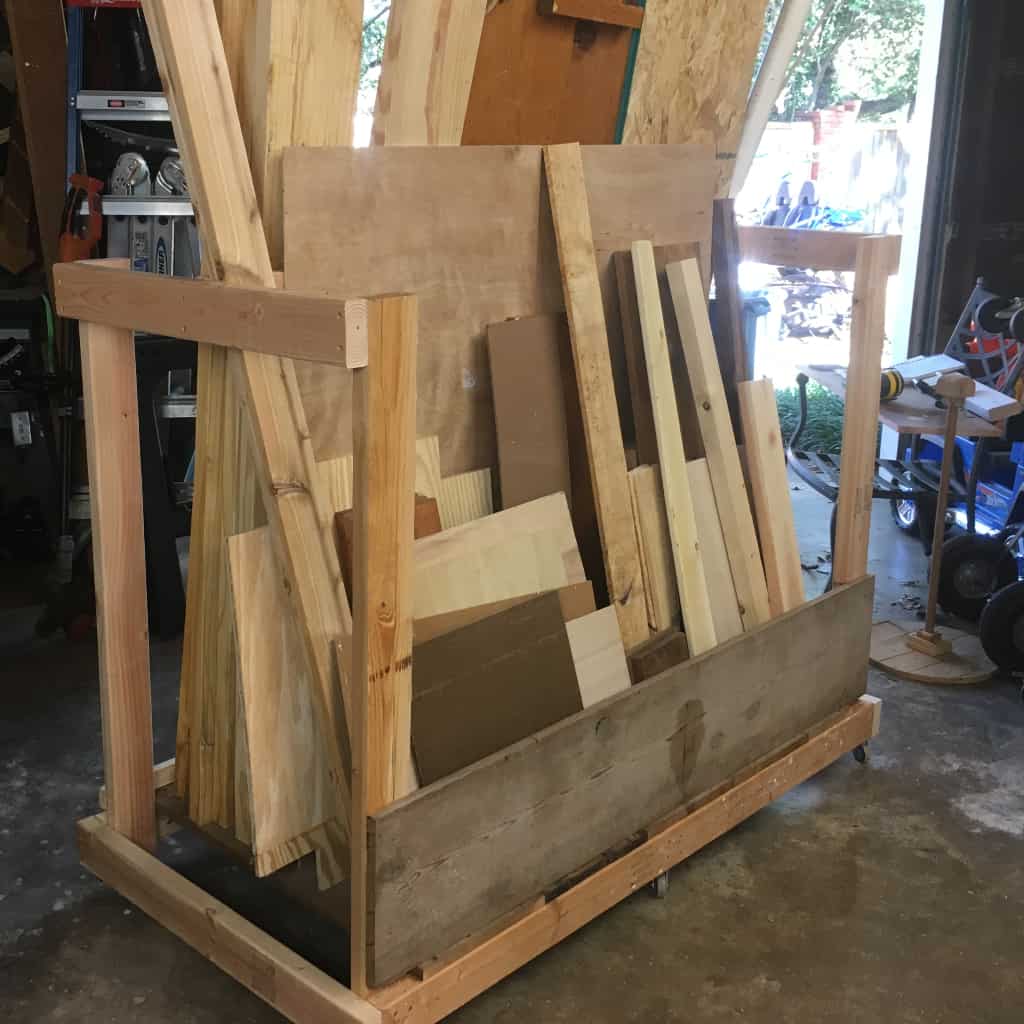 Simple problems sometimes need simple solutions--and my problem was too much scrap wood. Here's How to Make a Scrap Wood Cart Made From Scrap Wood. Simply. #nerdymammablog #diy