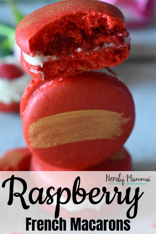 These are. SO. GOOD. You are lucky there are pictures. These Raspberry Macarons are amazing. Easy. And so fun. Let's make more. #nerdymammablog #macaron