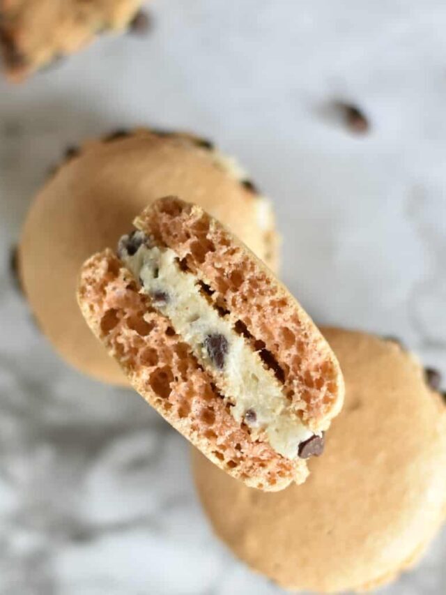 How to Make Cookie Dough Macarons Story