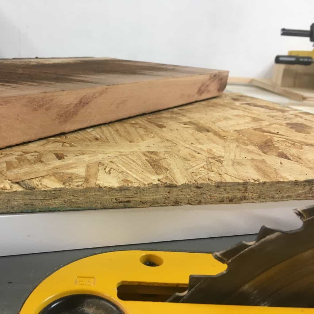 I have a terrible time cutting anything straight--and I got a bunch of hardwood with live edges. So, I figured out How to Make a Straight-Cut Table Saw Jig to solve it! #nerdymammablog #diy #howto