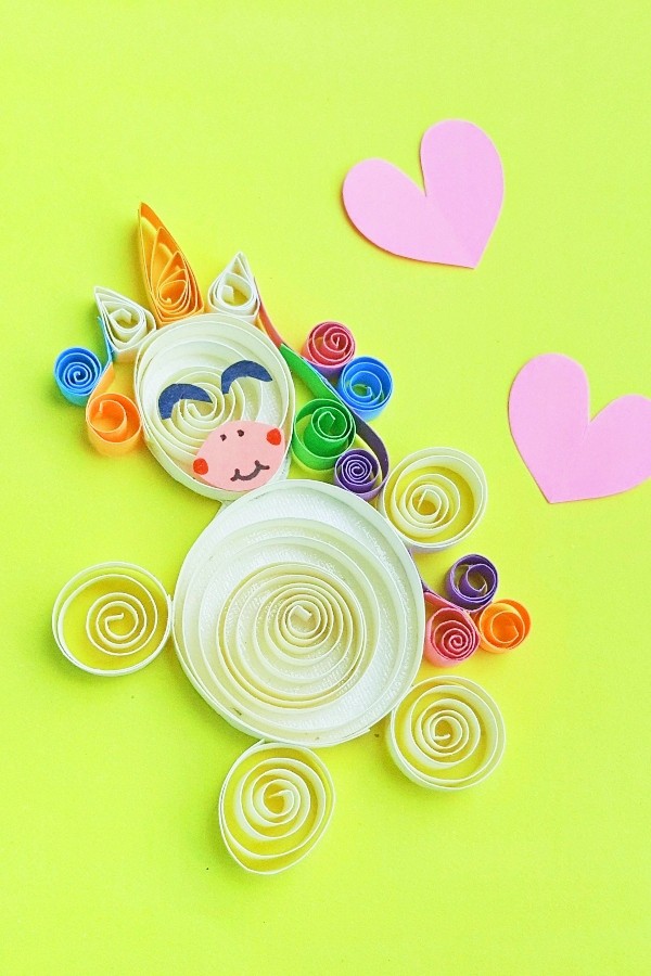 First, let me start by saying, I absolutely loved making this Paper Quilled Unicorn Craft. Simple, fun and way easier than I thought--it's such a cool result, I'm going to quill EVERYTHING. #nerdymammablog #papercraft #craft #unicorn #quilling #quilled #quillcrafting