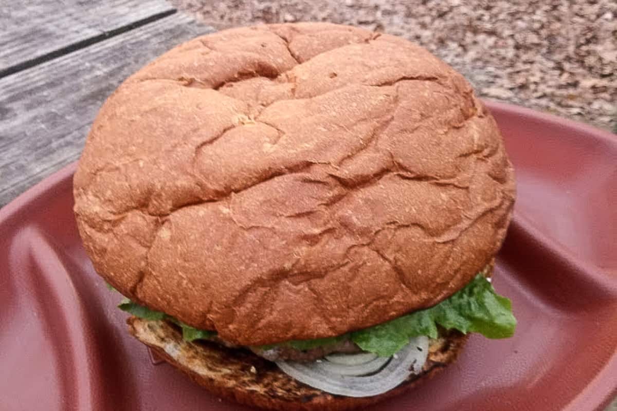 We decided to go camping this weekend and decided to make this Colossal Campfire Burger. It's huge--so huge it fed all 4 of us...and it was so good I couldn't wait to share. #nerdymammablog #campingrecipe #campfire #campfireburger