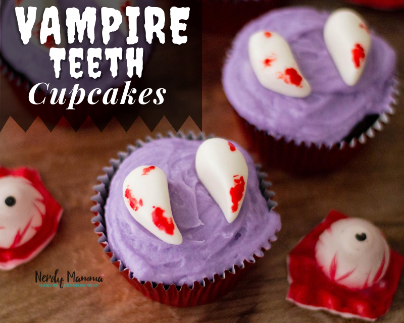 Vampire Teeth Cupcake