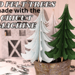 3D Felt Trees made with the Cricut Machine