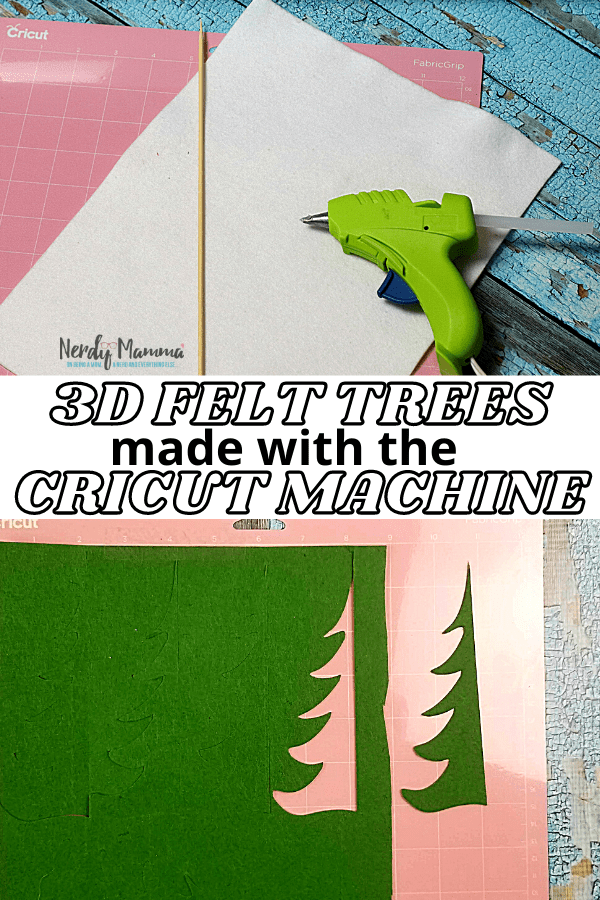 How to make 3D Felt Trees made with the Cricut Machine