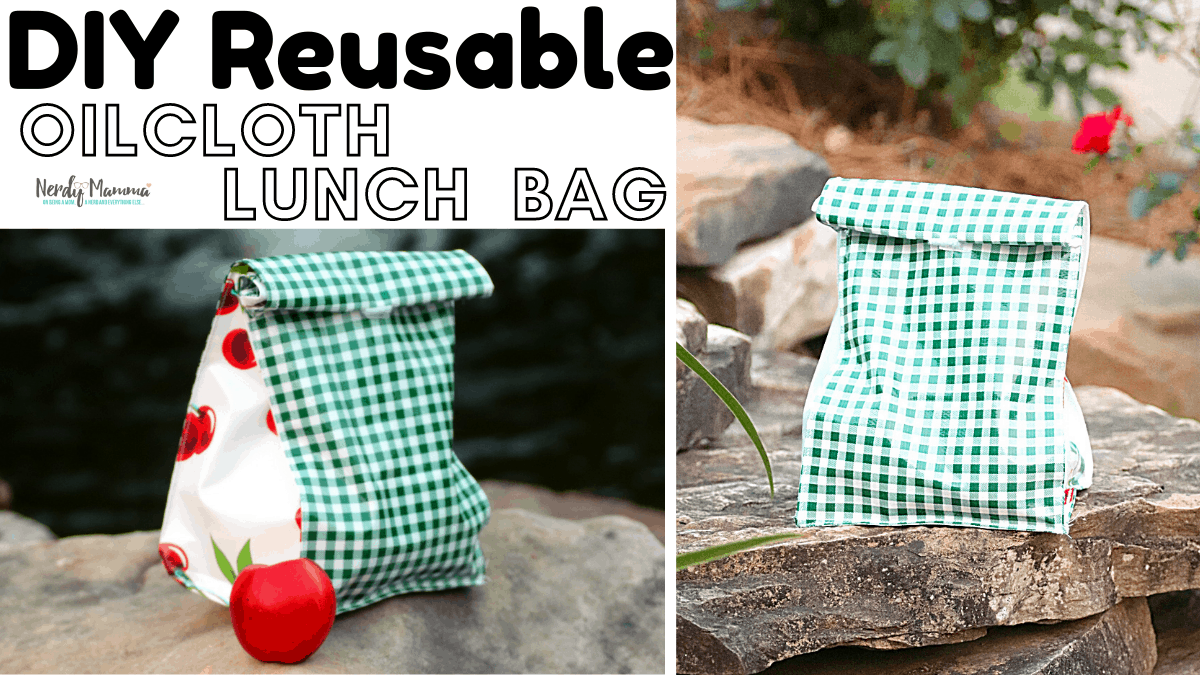 DIY Reusable Oilcloth Lunch Bags