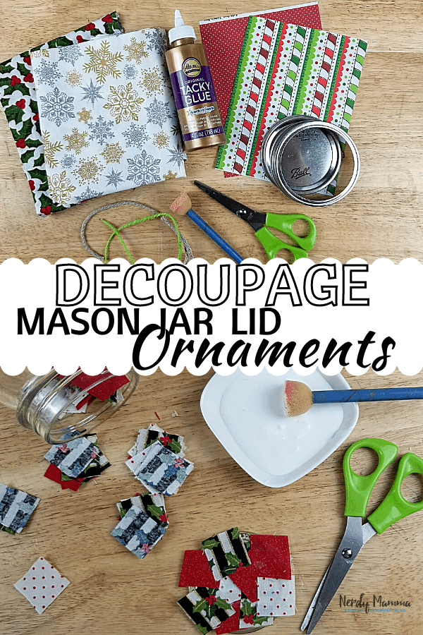 How to make Mason Jar Lid Ornaments