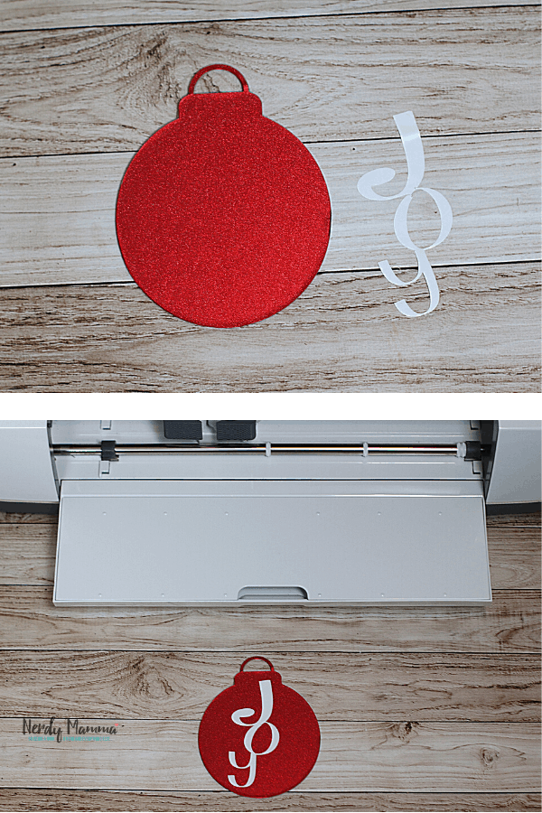 How to make ornament made with the cricut machine