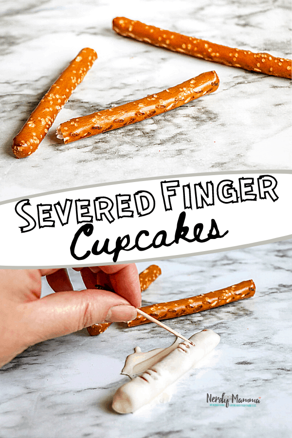 Easy Severed Finger Cupcakes
