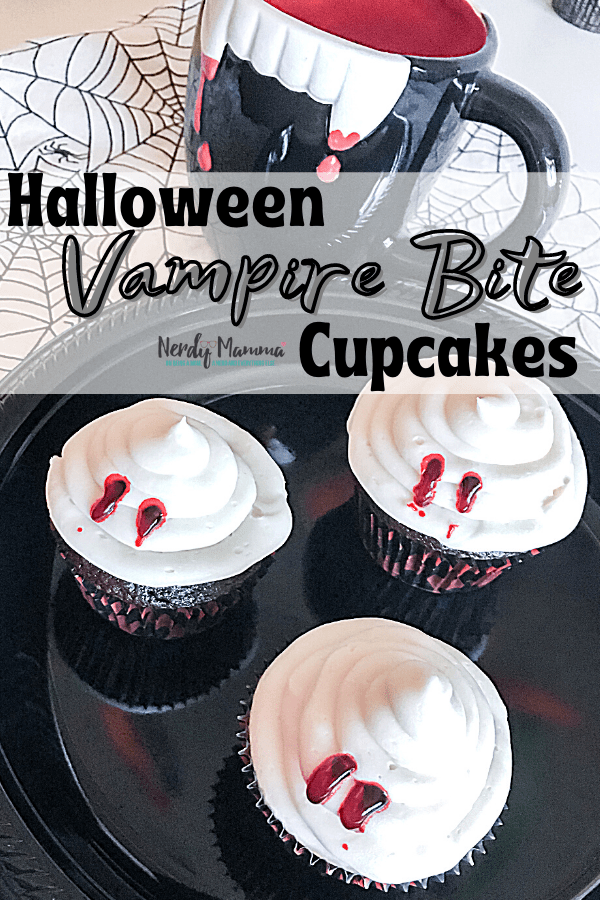 Halloween Vampire Bite Cupcakes recipe