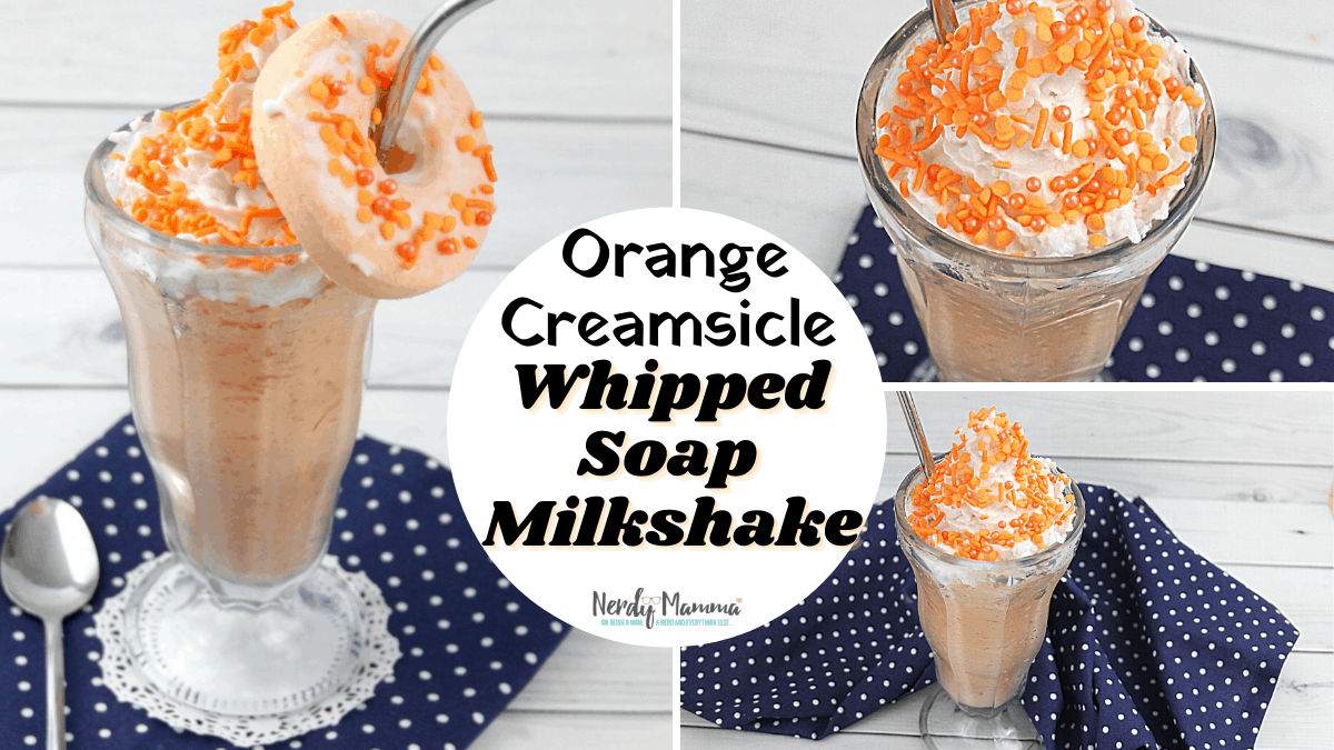 Orange Creamsicle Whipped Soap Milkshake