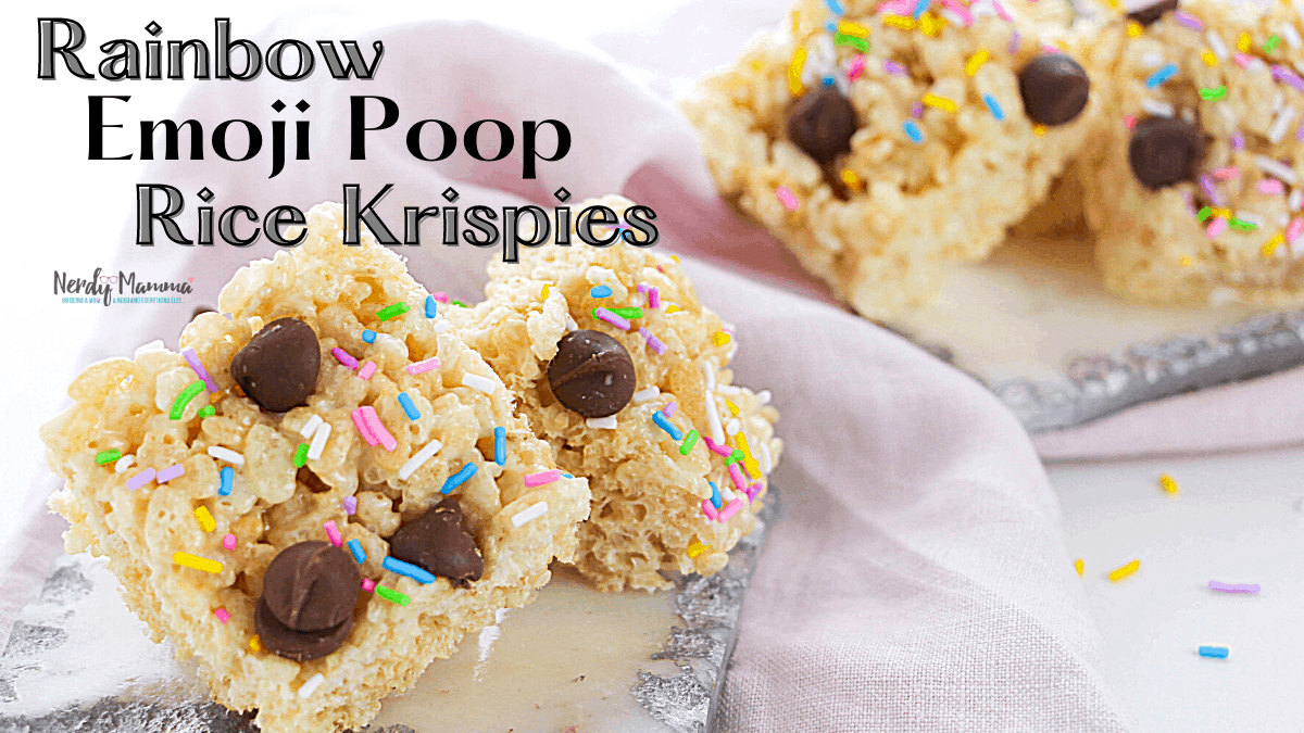 Rainbow Emoji Poop Rice Krispies Recipe