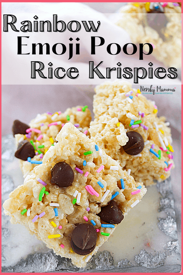 Easy Rainbow Emoji Poop Rice Krispies Recip
