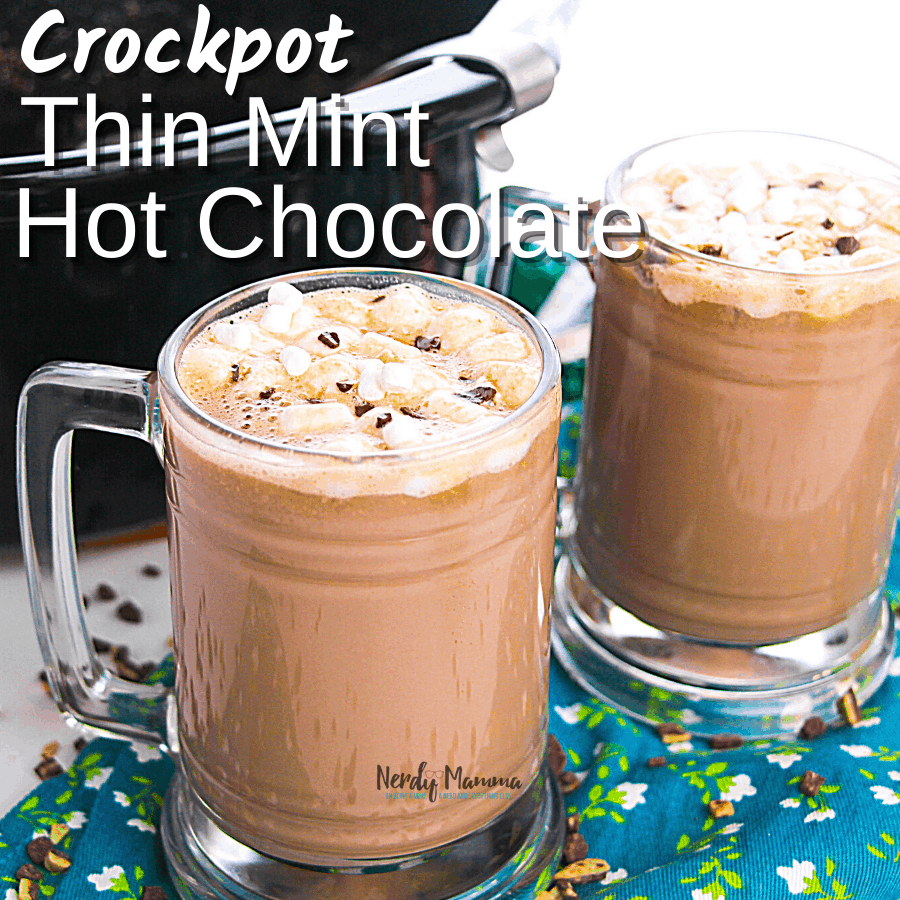 Crockpot Thin Mint Hot Chocolate