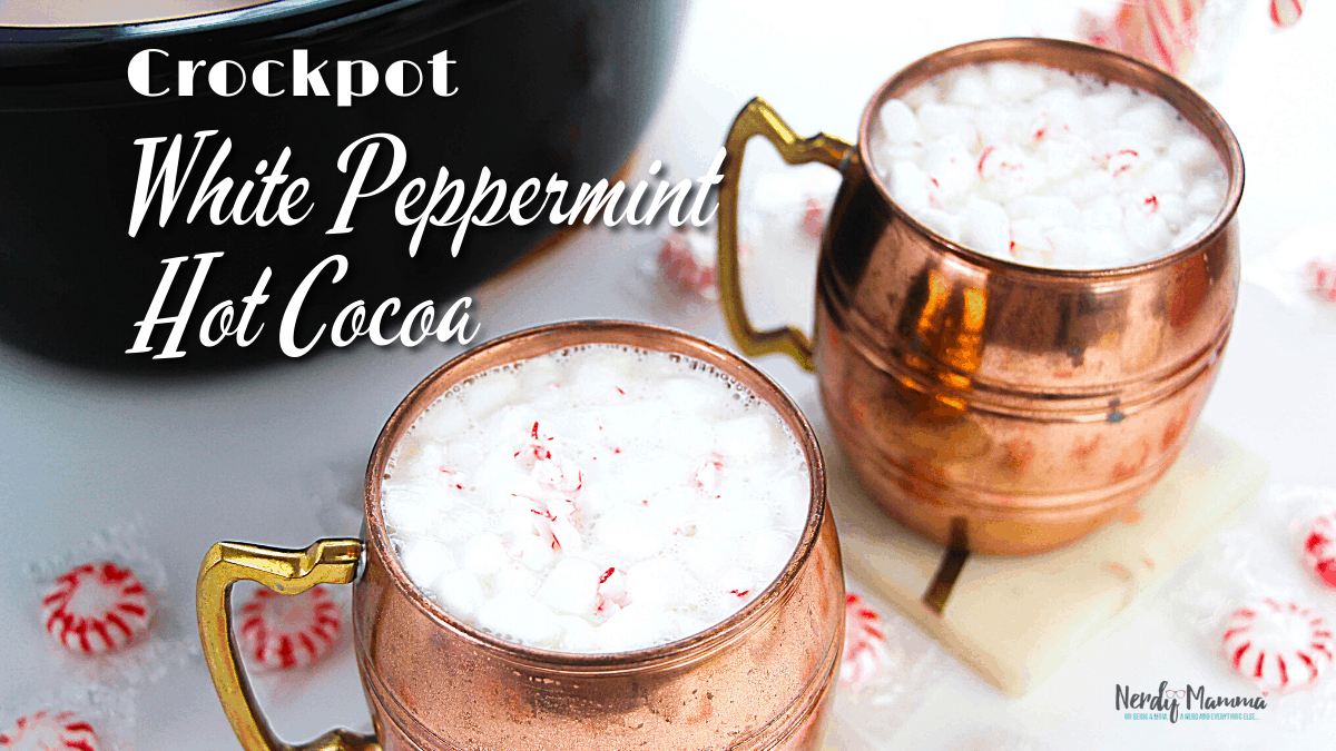Crockpot White Peppermint Hot Chocolate