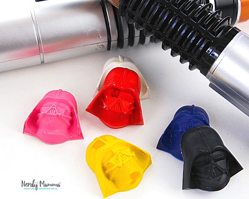DIY Darth Vader Crayons